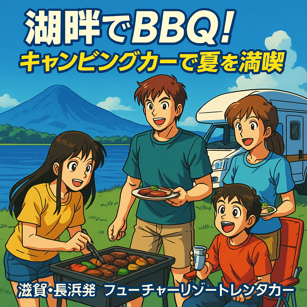☁️滋賀・長浜キャンピングカーレンタル「フューチャーリゾートレンタカー」　夏のキャンピングカー旅行のすすめ｜自由気ままな冒険へ！